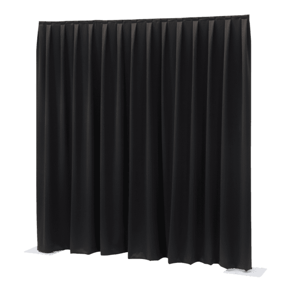 P&D Curtain MCS 8.85 oz/yd² Colore nero - 11' x 4' (L x H) - plissettato