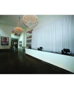 P&D Curtain MGS 5.16 oz/yd² Colore bianco - 11' x 14' (L x H) - plissettato