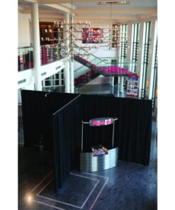 P&D Curtain MGS 5.16 oz/yd² Colore nero - 11' x 10' (L x H) - plissettato