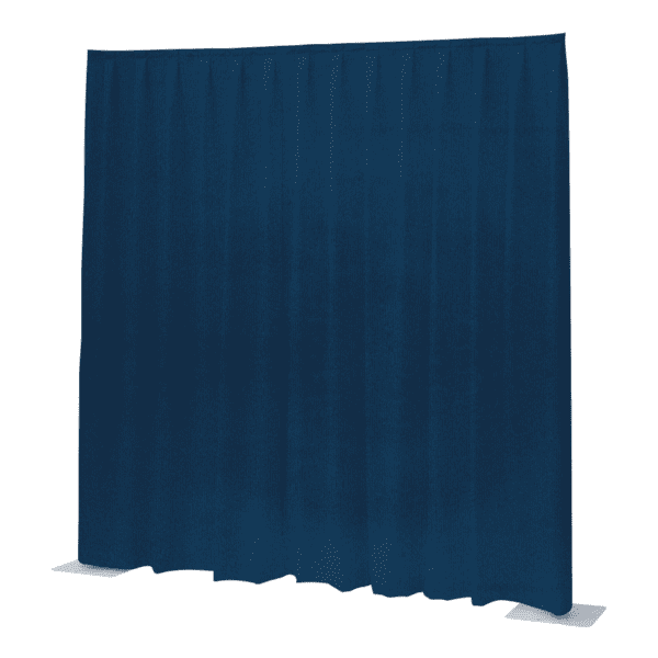 P&D Curtain Napoli Velvet Blu reale - 11' x 10' (L x A) - plissettato