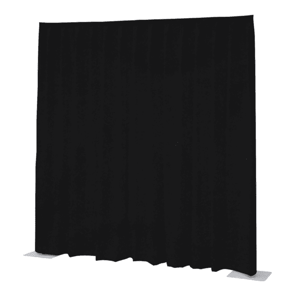 P&D Curtain Napoli Velvet Colore nero - 11’ x 14’ (L x A) - plissettata