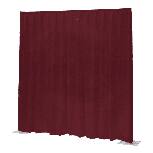 P&D Curtain Napoli Velvet Rosso - 11' x 12' (L x A) - plissettato