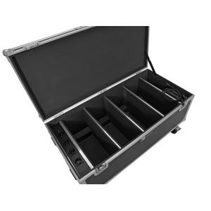 ROADINGER Flightcase 4x AKKU Multiflood IP 18x10W RGBW Wash CRMX with charging function