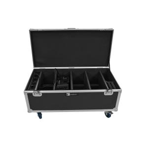 ROADINGER Flightcase 4x AKKU Multiflood IP 18x10W RGBW Wash CRMX with charging function