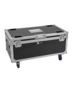 ROADINGER Flightcase 4x Multiflood IP 18x10W RGBW Wash CRMX with wheels
