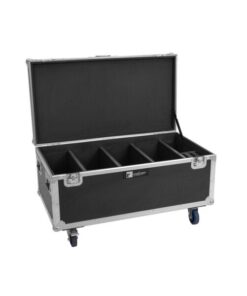 ROADINGER Flightcase 4x Multiflood IP 18x10W RGBW Wash CRMX with wheels