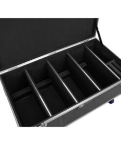 ROADINGER Flightcase 4x Multiflood IP 18x10W RGBW Wash CRMX with wheels