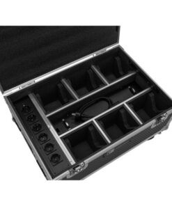 ROADINGER Flightcase 6x AKKU IP TL-3 QCL Trusslight CRMX with charging function and wheels