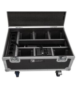 ROADINGER Flightcase 6x AKKU IP TL-3 QCL Trusslight CRMX with charging function and wheels