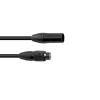 EUROLITE DMX cable SEC-1 IP65 3pin 3m bk