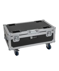 ROADINGER Flightcase 6x AKKU UP-4 QCL Spot QuickDMX MK2 with charging function and wheels