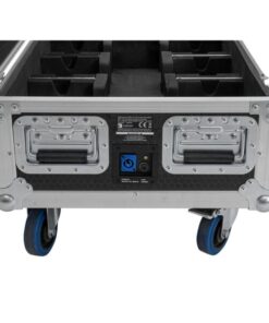 ROADINGER Flightcase 6x AKKU UP-4 QCL Spot QuickDMX MK2 with charging function and wheels