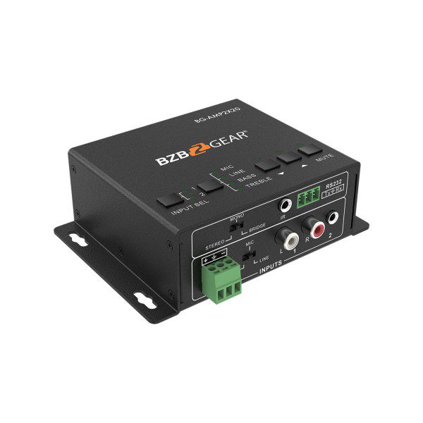 BG-AMP2X20 2X20W/1X40W AUDIOAMP INPUT MIC/LINE