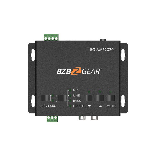 BG-AMP2X20 2X20W/1X40W AUDIOAMP INPUT MIC/LINE
