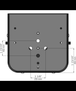 BG-UCM-G SUPPORTO A SOFFITTO PER CAMERA PTZ GRIGIO