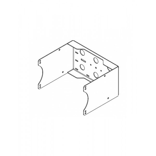 AXU-Q10-W SUPPORTO A "U" SOFFITTO/PARETE/TRUSS/TREPPIEDE PER Q-10 BIANCO