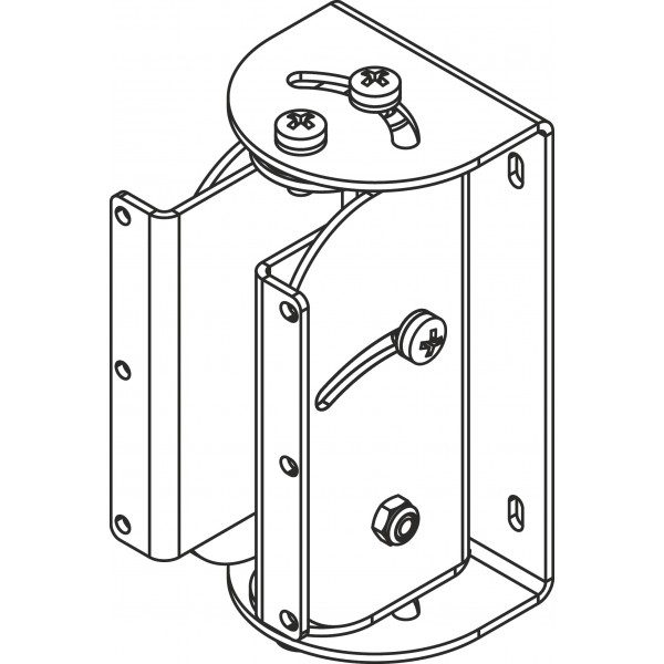 AXW-6-W STAFFA PER MONTAGGIO A PARETE CON REGOLAZIONE DELL'ANGOLO 6KG BIANCO