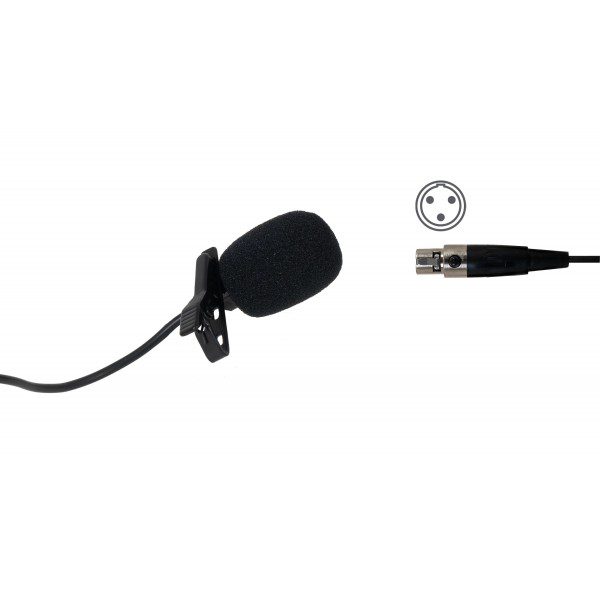FCM-850-MC3 MICROFONO LAVALIER CON ATTACCO COMPATIBILE AKG E GEMINI -3 POLI