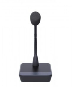 MICSET-C32 BASE MICROFONICA E MICROFONO COLLO DI CIGNO 32CM A CONDENSATORE ELECTR