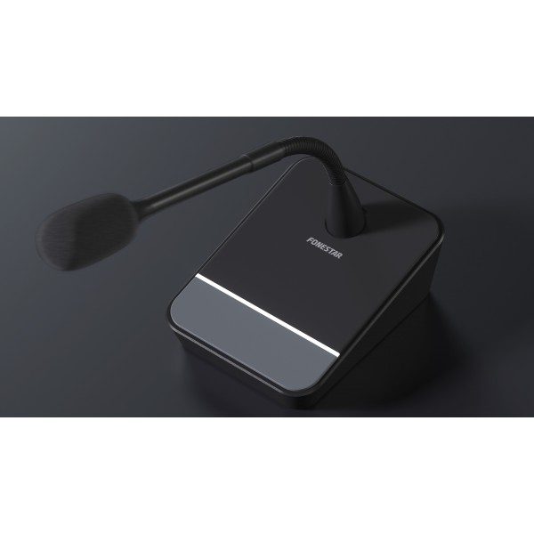 MICSET-C32 BASE MICROFONICA E MICROFONO COLLO DI CIGNO 32CM A CONDENSATORE ELECTR