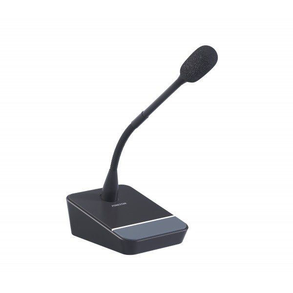 MICSET-C32 BASE MICROFONICA E MICROFONO COLLO DI CIGNO 32CM A CONDENSATORE ELECTR