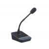 MICSET-C32LED BASE MICROFONICA E MICROFONO COLLO DI CIGNO 32CM A CONDENSATORE ELECTR