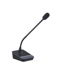 MICSET-C45 BASE MICROFONICA E MICROFONO COLLO DI CIGNO 45CM A CONDENSATORE ELECTR