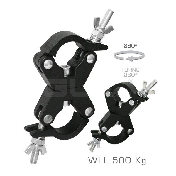 ABZ-30/N ALISCAF DOPPIO GIREVOLE A 360° PER TUBIDA 45-52 MM - PORTATA 500 KG