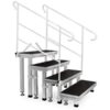 ECT20-40 SCALA PER PEDANA 2 STEP  H 20/40CM. VERSIONE ROBUSTA 800X300