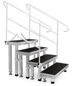 ECT20-40 SCALA PER PEDANA 2 STEP  H 20/40CM. VERSIONE ROBUSTA 800X300