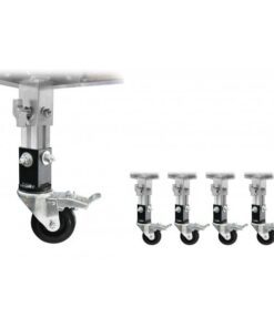 PCR/5 KIT TELESCOPICO 4 RUOTE CON FRENO PERPEDANE TM300 E TM440