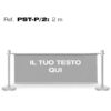 PST-P/2 COLONNE SEGNAPERCORSO CON INSERTO PUBBLICITARIO DA 2M.