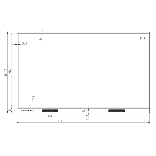 HN75WR80U MONITOR INTERATTIVO DA 75"