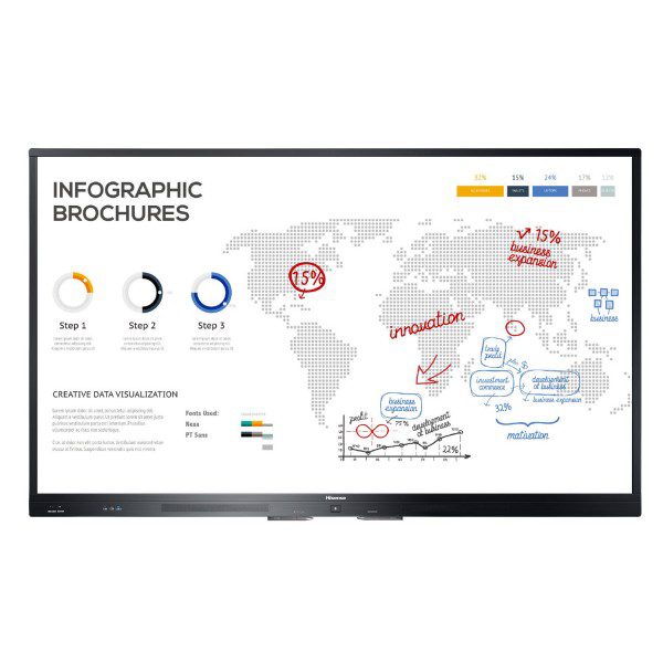HN75WR80U MONITOR INTERATTIVO DA 75"