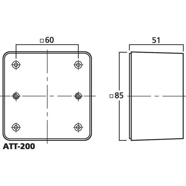 ATT-200 SCATOLA PER MONTAGGIO A PARETE