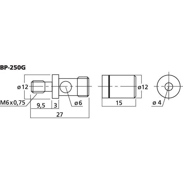 BP-250G COPPIA DI MORSETTI PER ALTOPARLANTI