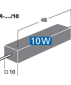 LSR-10/10 RESISTORE PER CEMENTO AD ALTA POTENZA, 1,0 OHM, 10 W