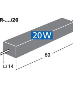 LSR-10/20 RESISTORI IN CERAMICA AD ALTA POTENZA, 1.0 OHM, 20 W