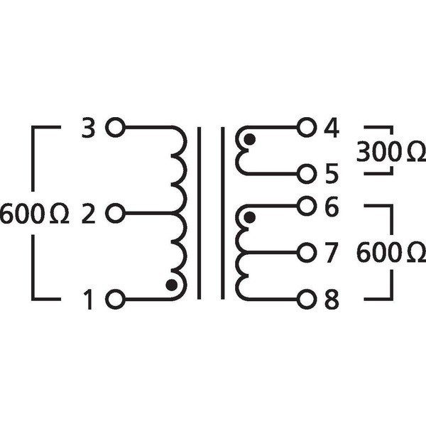 LTR-110 TRASFORMATORE AUDIO 1:1/2:1 PER SEGNALILINE