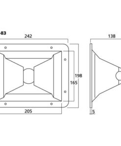 MRH-83 TWEETER MIDRANGE PA A TROMBA PER MRD-80