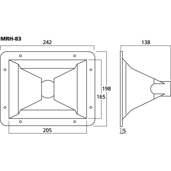 MRH-83 TWEETER MIDRANGE PA A TROMBA PER MRD-80