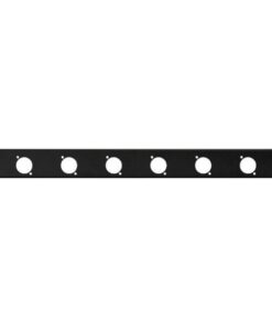 RCP-8731U MODULO RACK A 1 UNIT  CON 6 FORI PER CONNETTORI DA PANNELLO