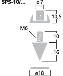 SPS-10/GO SET DI SPIKE PER CASSE ACUSTICHE (4 PEZZI)