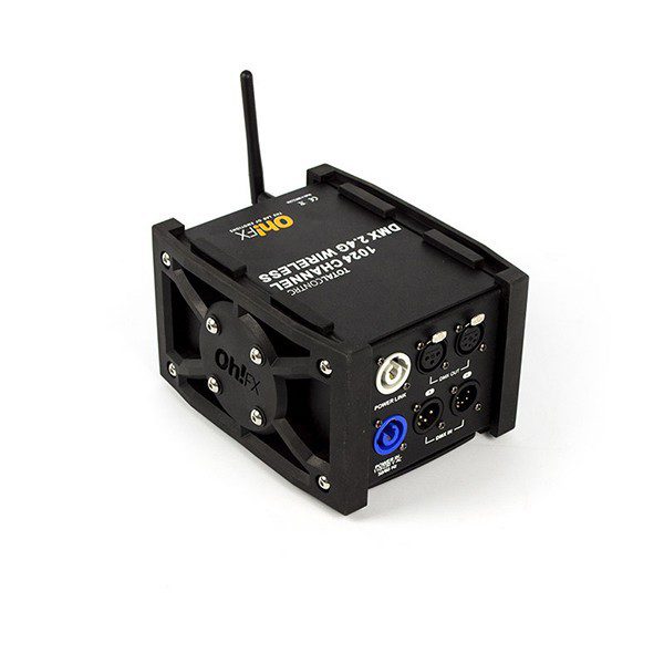 TC-108 TRASMETTITORE/RICEVITORE DMX. 2,4GHZ PORTATA 400MT. 2 UNIVERSI DMX "10