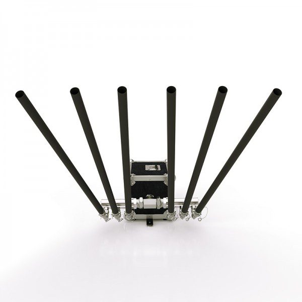 TORNADO-STREAMERS MACCHINA SPARACORIANDOLI CON 6 TUBI, PERFILANTI DA 5 E 10M