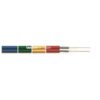 C220/GI PIATTINA SCHERMATA DIVISIBILE 2 X 0,25- GIALLA - 100 M
