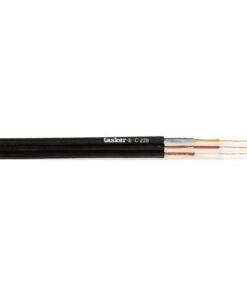 C228 PIATTINA VIDEO + AUDIO 1 X 0,08 (75) +2 X 0,14 MM² - NERA - 100 M