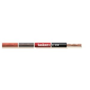 C234/TRRO CAVO AUDIO UNIPOLARE 1 X 4,00 MM²- TRASPARENTE / ROSSO - 100 M