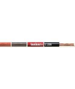 C235/TRRO CAVO AUDIO UNIPOLARE 1 X 6,00 MM²- TRASPARENTE / ROSSO - 100 M