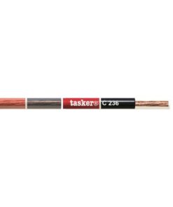 C236/TRRO CAVO AUDIO UNIPOLARE 1 X 8,00 MM²- TRASPARENTE / ROSSO - 50 M